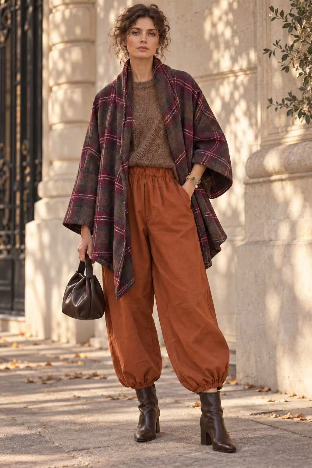 Cotton Balloon Trousers
